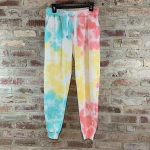 Tie dyed sweatpants joggers large